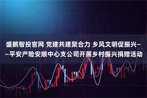 盛鹏智投官网 党建共建聚合力 乡风文明促振兴——平安产险安顺中心支公司开展乡村振兴捐赠活动